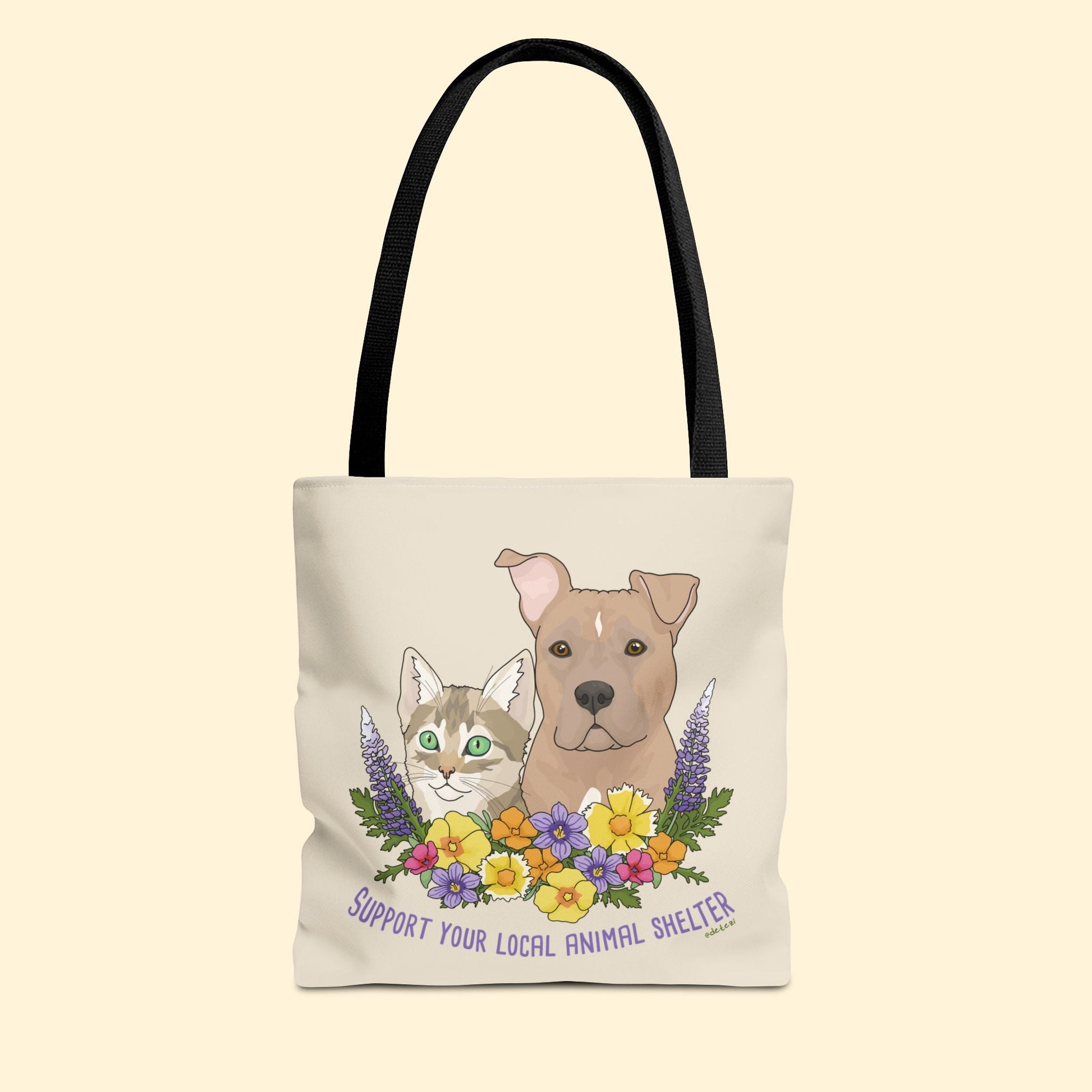 Support Your Local Animal Shelter | Tote Bag | Three Sizes - Detezi Designs - 12167545817368405312