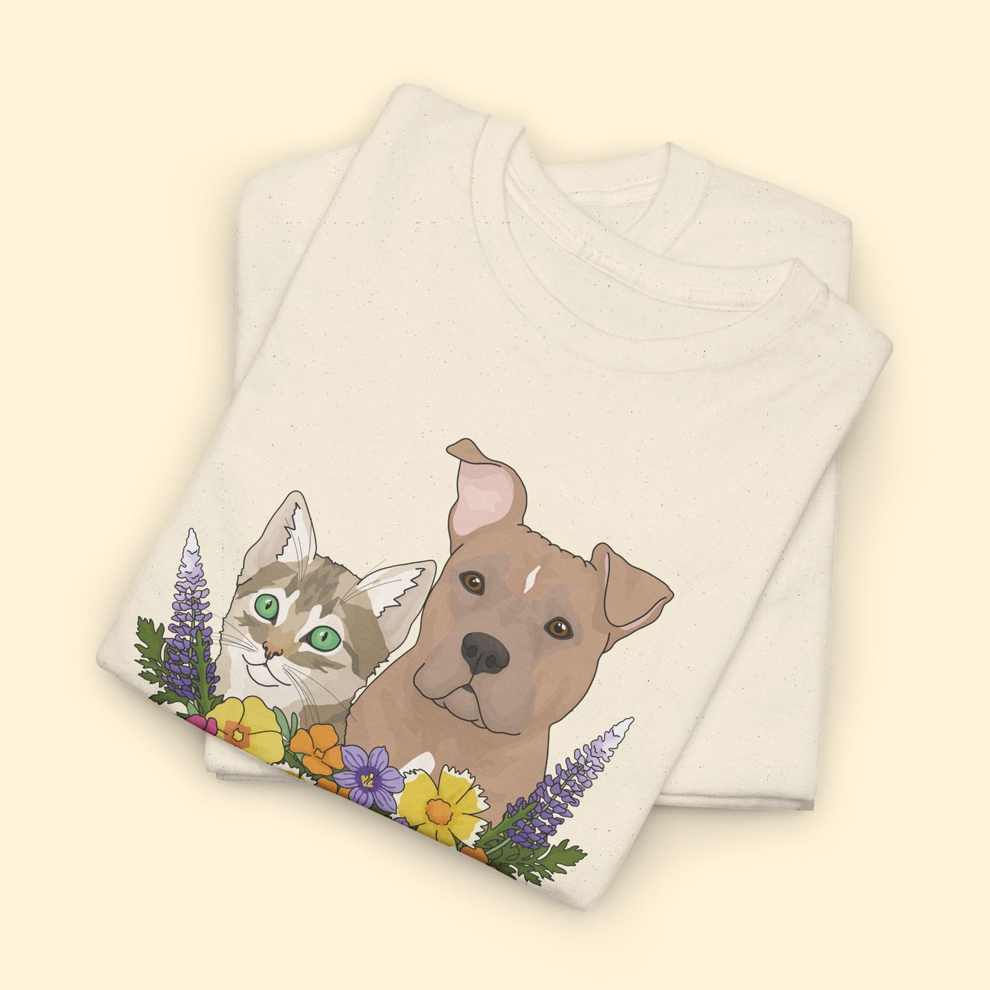 Support Your Local Animal Shelter | Unisex Crewneck T-shirt - Detezi Designs - 30961991168957414983