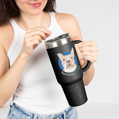 Tater | FUNDRAISER for HHART | Insulated Travel Mug, 40oz - Detezi Designs - 27427066960977444033