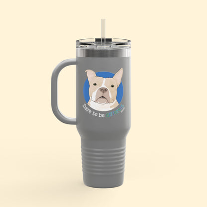 Tater | FUNDRAISER for HHART | Insulated Travel Mug, 40oz - Detezi Designs - 31491160068006821978