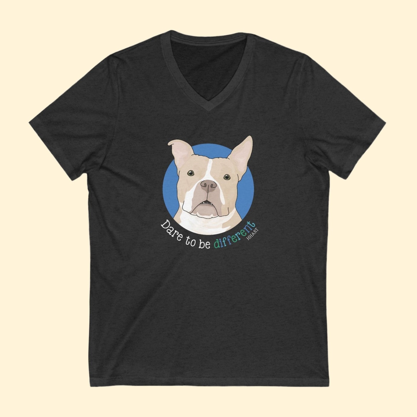 Tater | FUNDRAISER for HHART | Unisex V - Neck Tee - Detezi Designs - 17915355135175778421