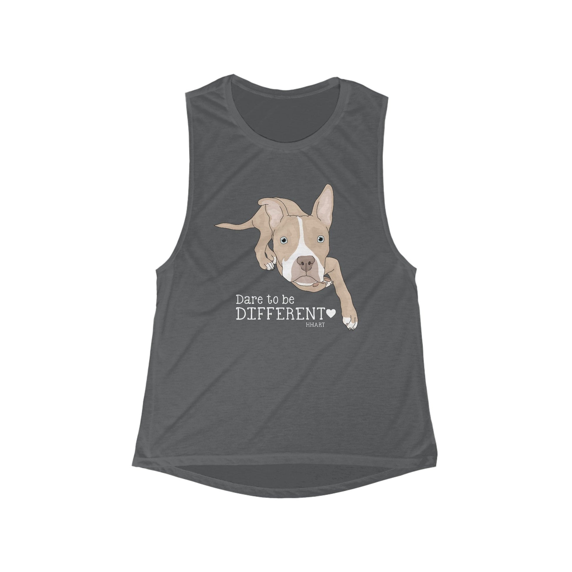 Tater | FUNDRAISER for HHART | Women's Flowy Scoop Muscle Tank - Detezi Designs-18650534477878772806