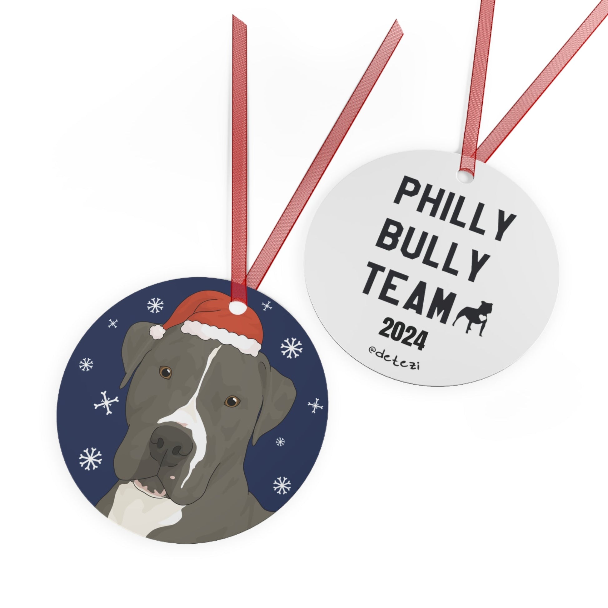 Tayto | FUNDRAISER for Philly Bully Team | 2024 Holiday Ornament - Detezi Designs - 90283892482564391094