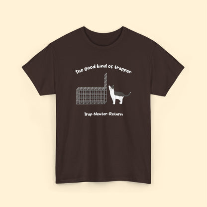 The Good Kind Of Trapper | FUNDRAISER for Feral At Heart | T-shirt - Detezi Designs - 19037826752730809426
