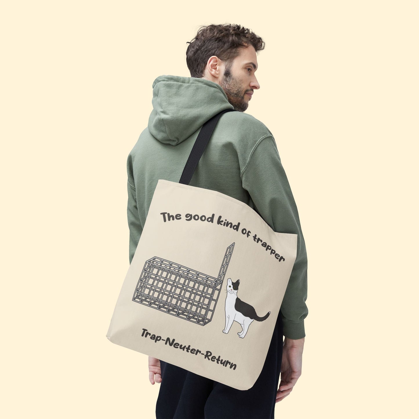 The Good Kind Of Trapper | FUNDRAISER for Feral At Heart | Tote Bag - Detezi Designs - 12277584534221507019