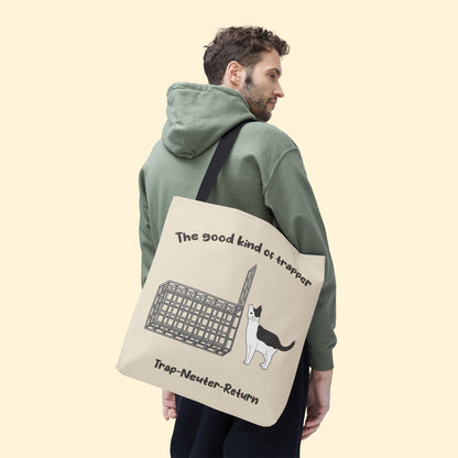 The Good Kind Of Trapper | FUNDRAISER for Feral At Heart | Tote Bag - Detezi Designs - 12277584534221507019