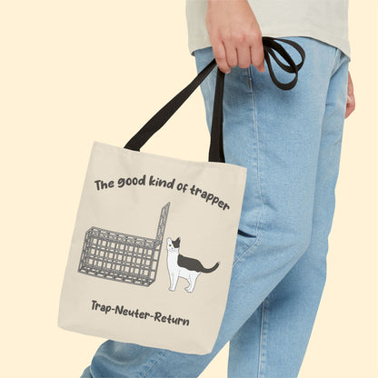 The Good Kind Of Trapper | FUNDRAISER for Feral At Heart | Tote Bag - Detezi Designs - 12277584534221507019