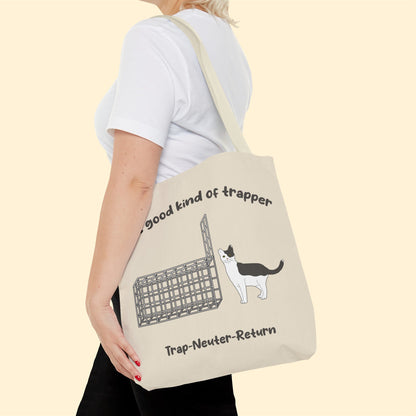 The Good Kind Of Trapper | FUNDRAISER for Feral At Heart | Tote Bag - Detezi Designs-14551385972254523790