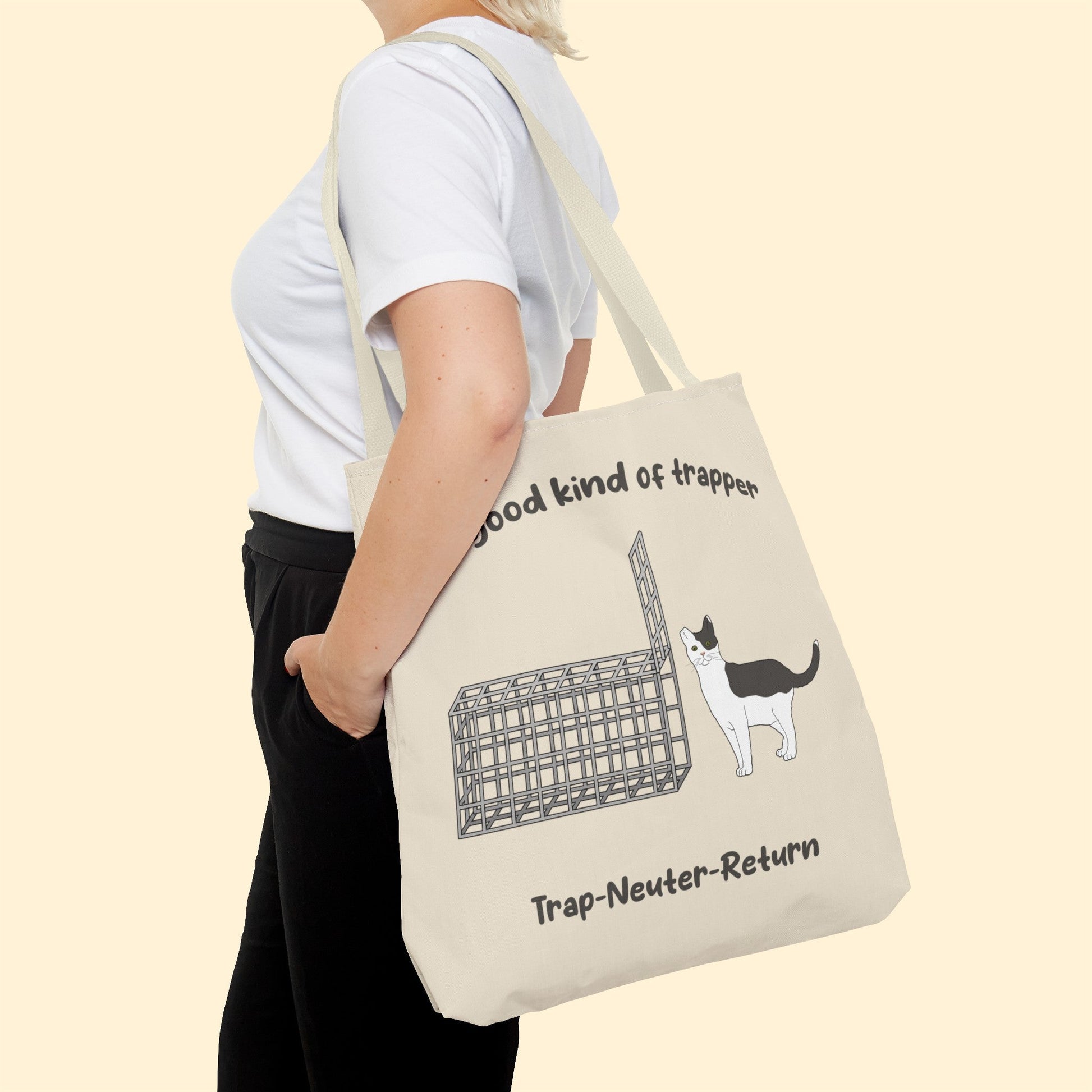 The Good Kind Of Trapper | FUNDRAISER for Feral At Heart | Tote Bag - Detezi Designs-14551385972254523790