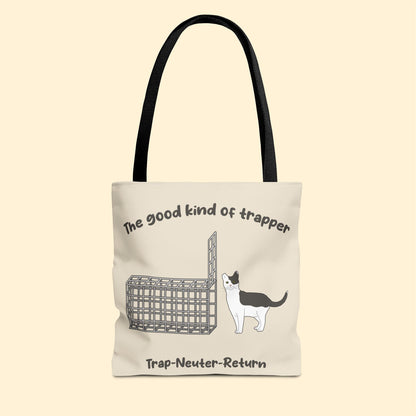 The Good Kind Of Trapper | FUNDRAISER for Feral At Heart | Tote Bag - Detezi Designs - 24151147075143093435