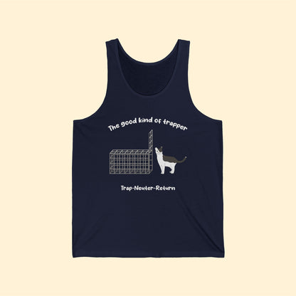 The Good Kind Of Trapper | FUNDRAISER for Feral at Heart | Unisex Jersey Tank - Detezi Designs-11954467478241351796