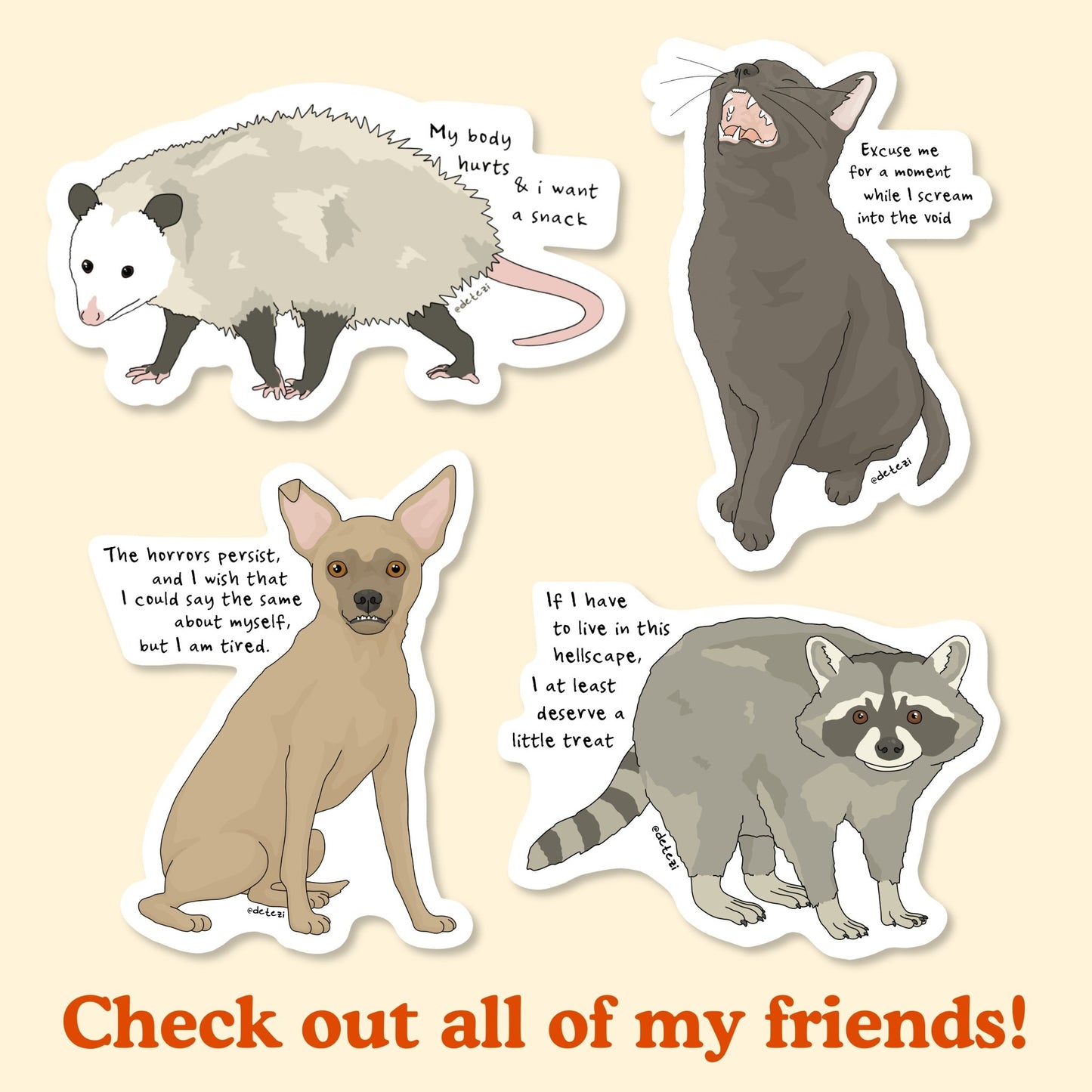 The Horrors | Vinyl Sticker - Detezi Designs-