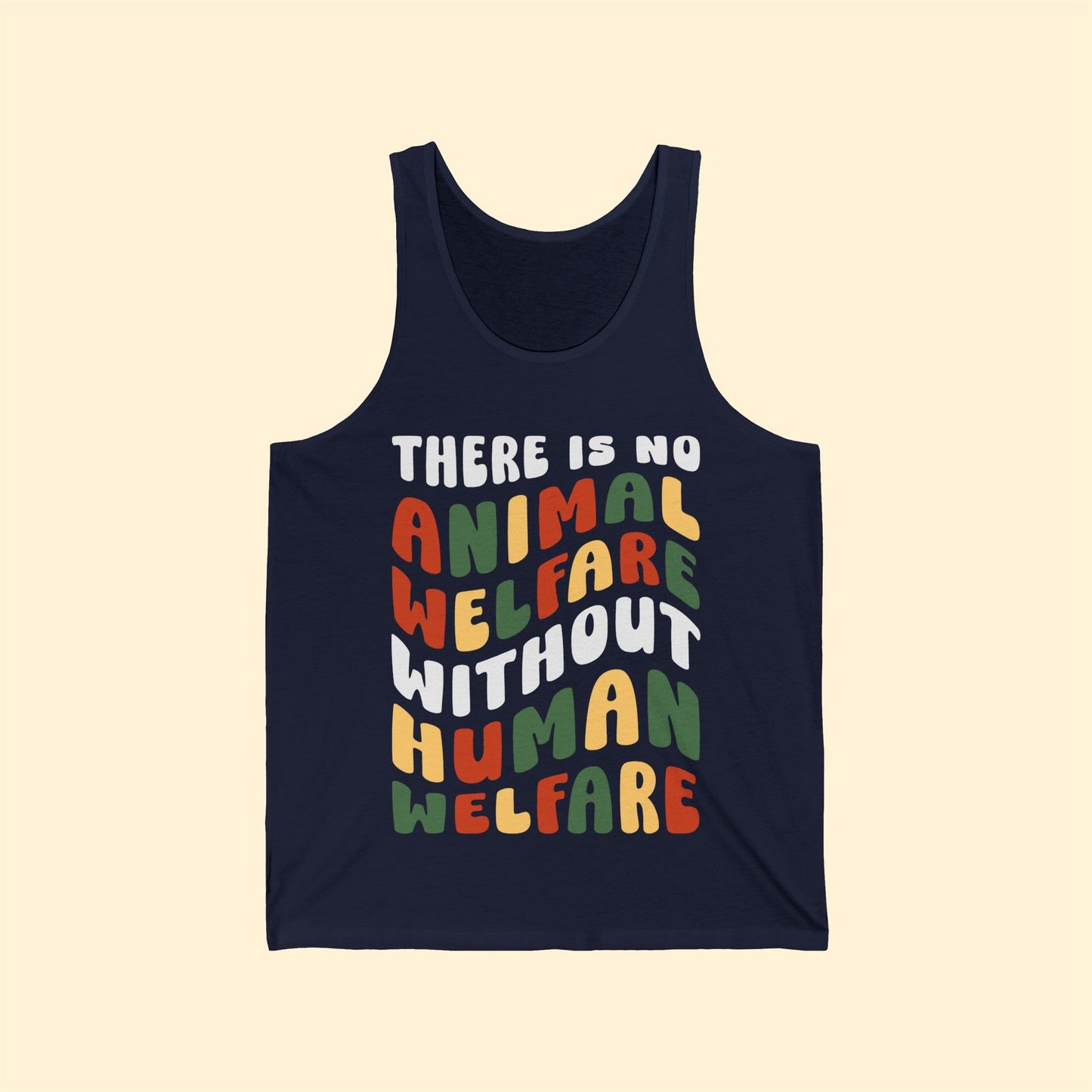 There Is No Animal Welfare Without Human Welfare | Unisex Jersey Tank - Detezi Designs-30364148467069745080