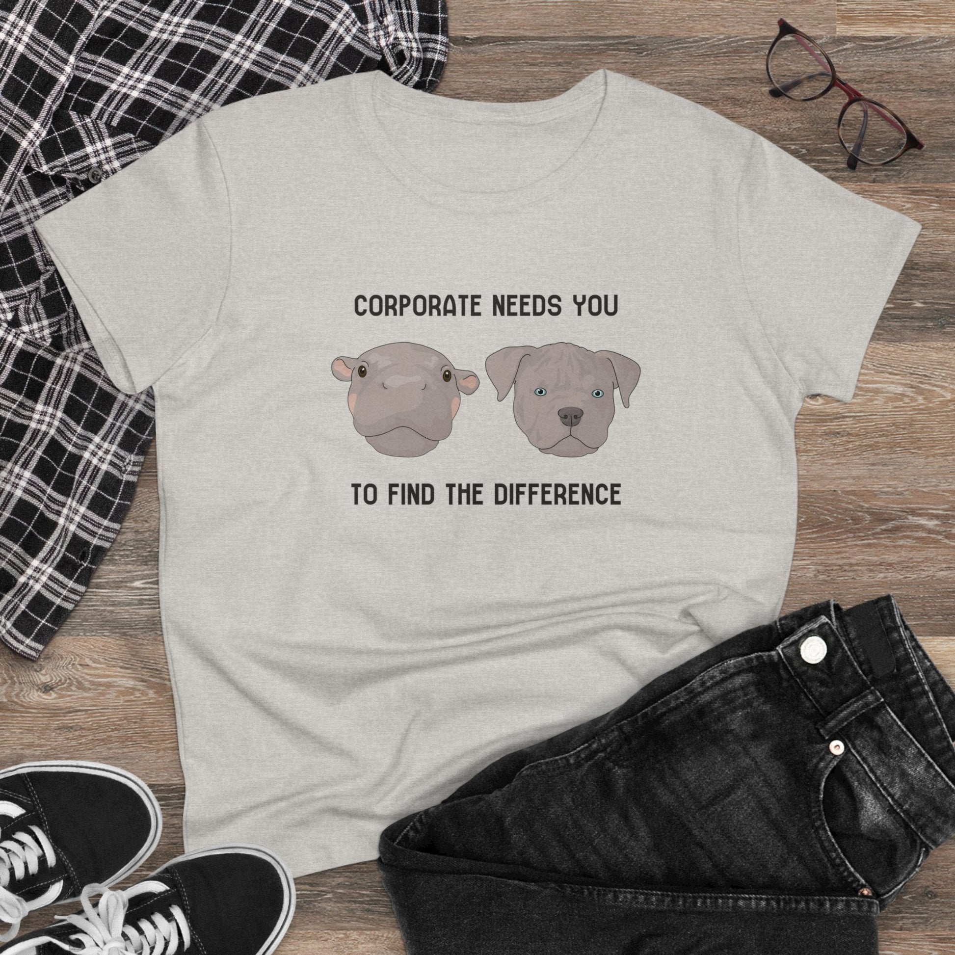 They're The Same Picture | Women's Midweight Cotton Tee - Detezi Designs - 59913007630954622134