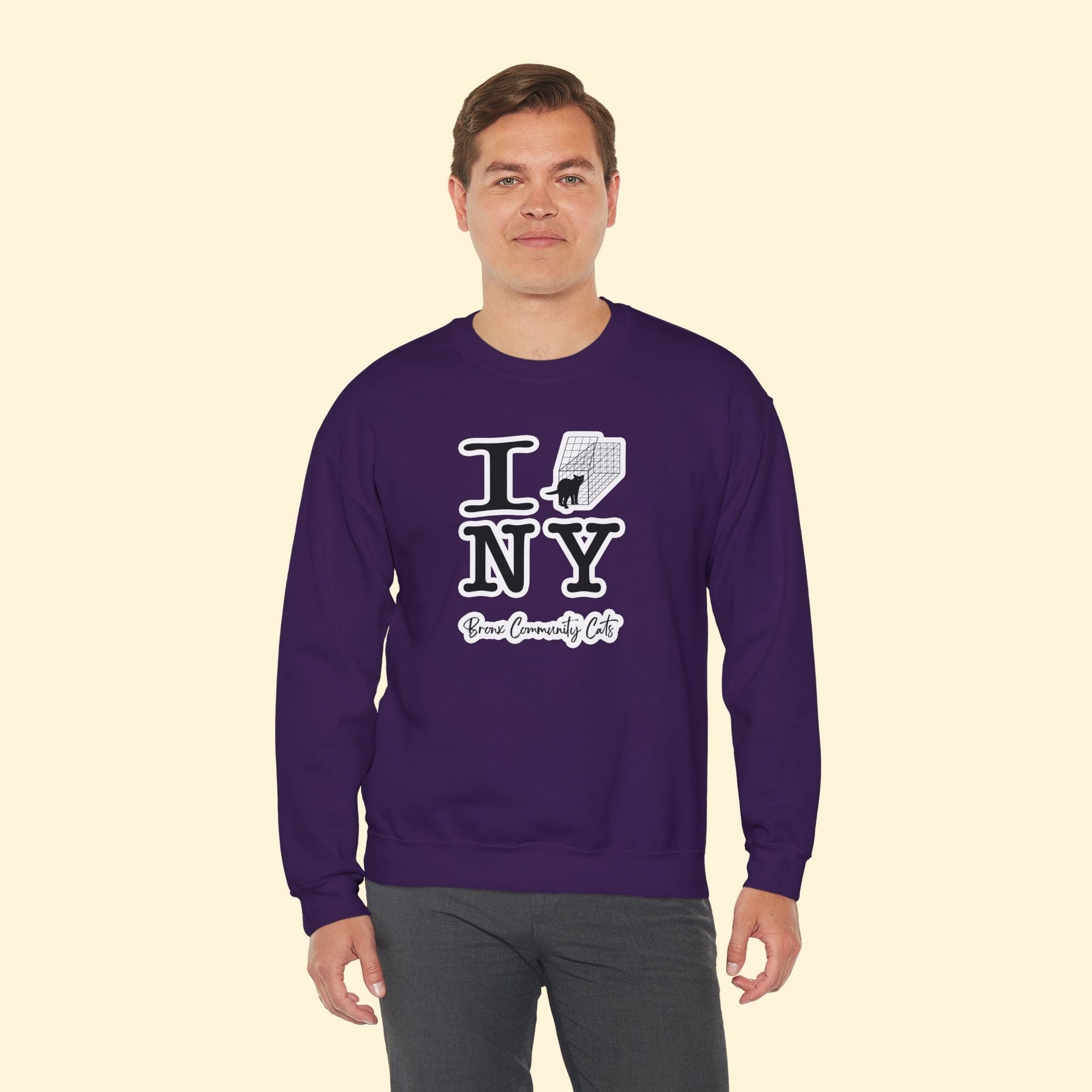 TNRM NY | FUNDRAISER for Bronx Community Cats | Crewneck Sweatshirt - Detezi Designs - 16804655690607979279