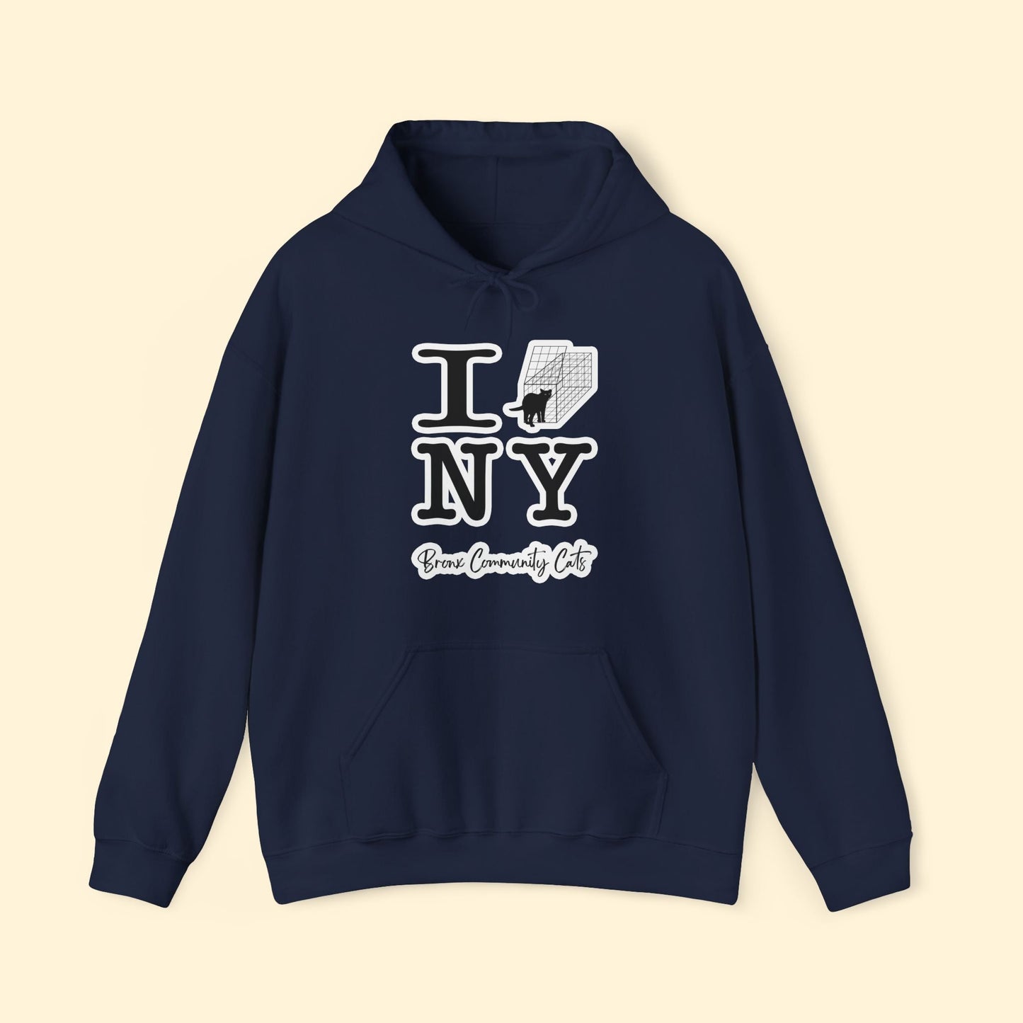 TNRM NY | FUNDRAISER for Bronx Community Cats | Hooded Sweatshirt - Detezi Designs - 17702131988725406528