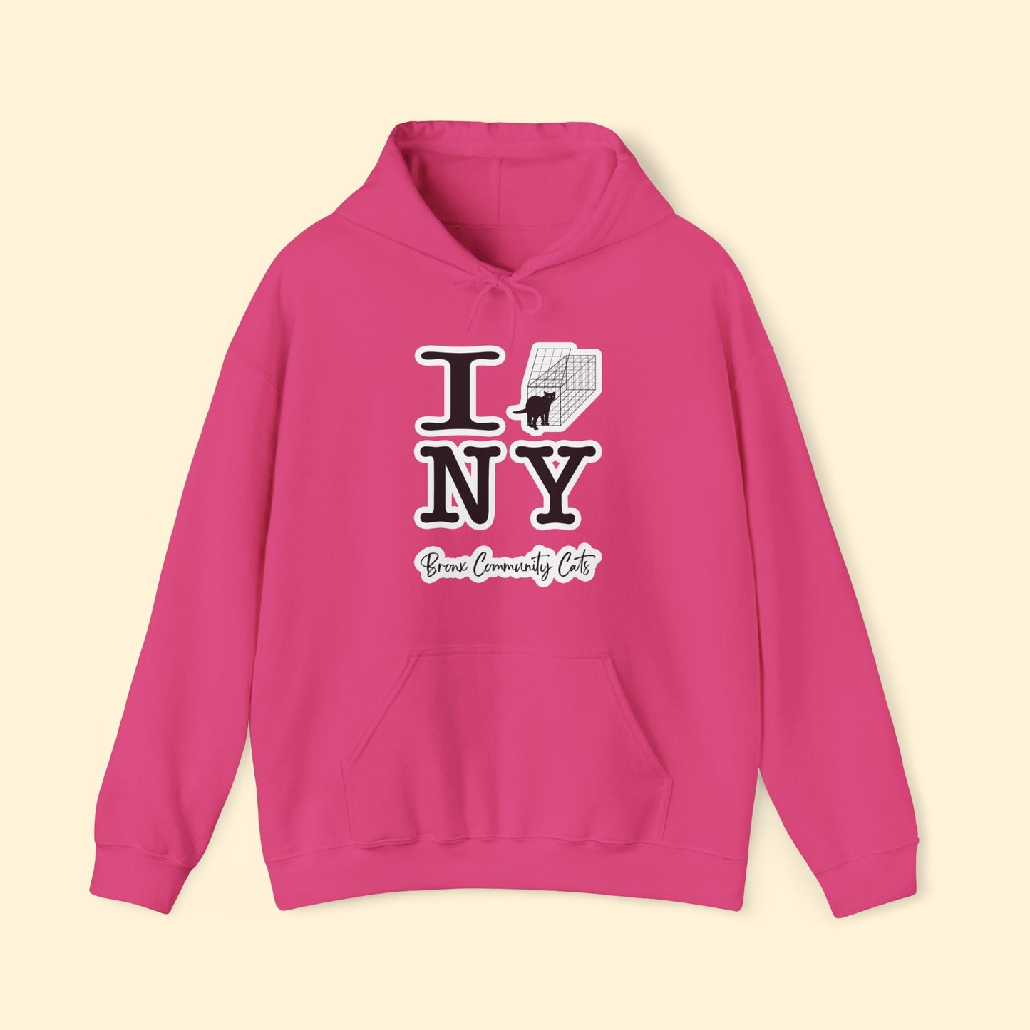 TNRM NY | FUNDRAISER for Bronx Community Cats | Hooded Sweatshirt - Detezi Designs - 79437747771206199299