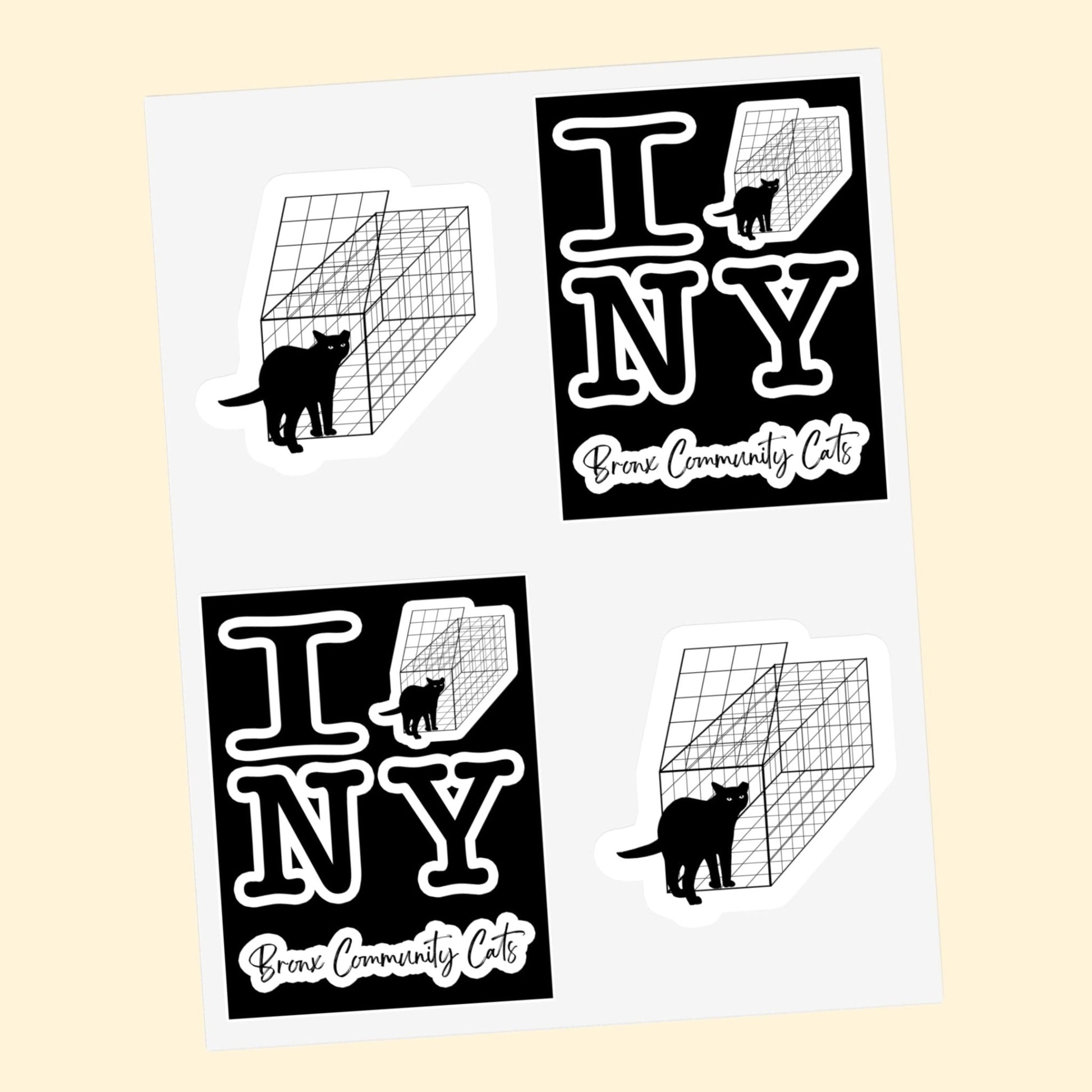TNRM NY | FUNDRAISER for Bronx Community Cats | Sticker Sheets - Detezi Designs - 30068997036621478830