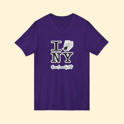 TNRM NY| FUNDRAISER for Bronx Community Cats | Unisex V - Neck Tee - Detezi Designs - 92810813951966373505