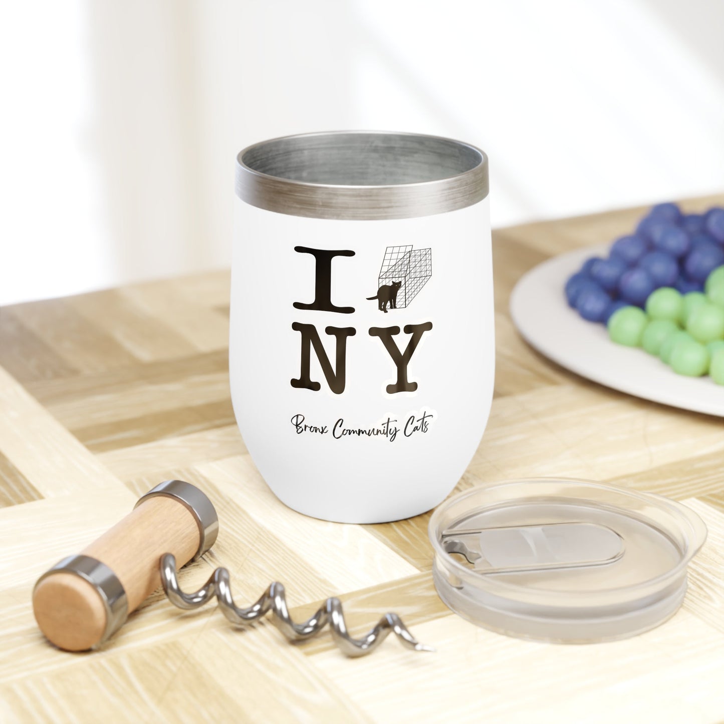 TNRM NY | FUNDRAISER for Bronx Community Cats | Wine Tumbler - Detezi Designs - 20221698750104857815