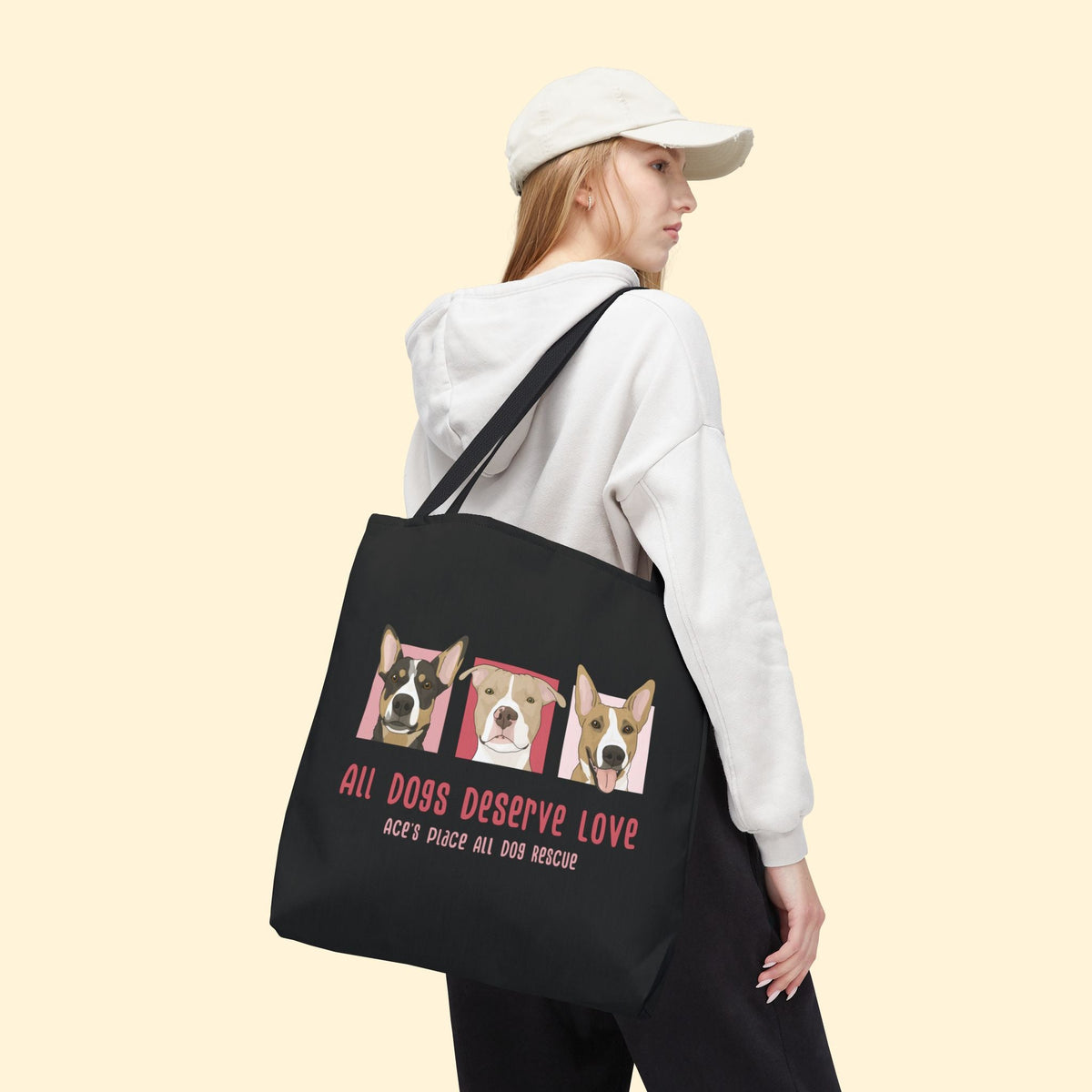 Tote Bag | FUNDRAISER | Ace's Place All Dog Rescue - Detezi Designs-16520784896273388405