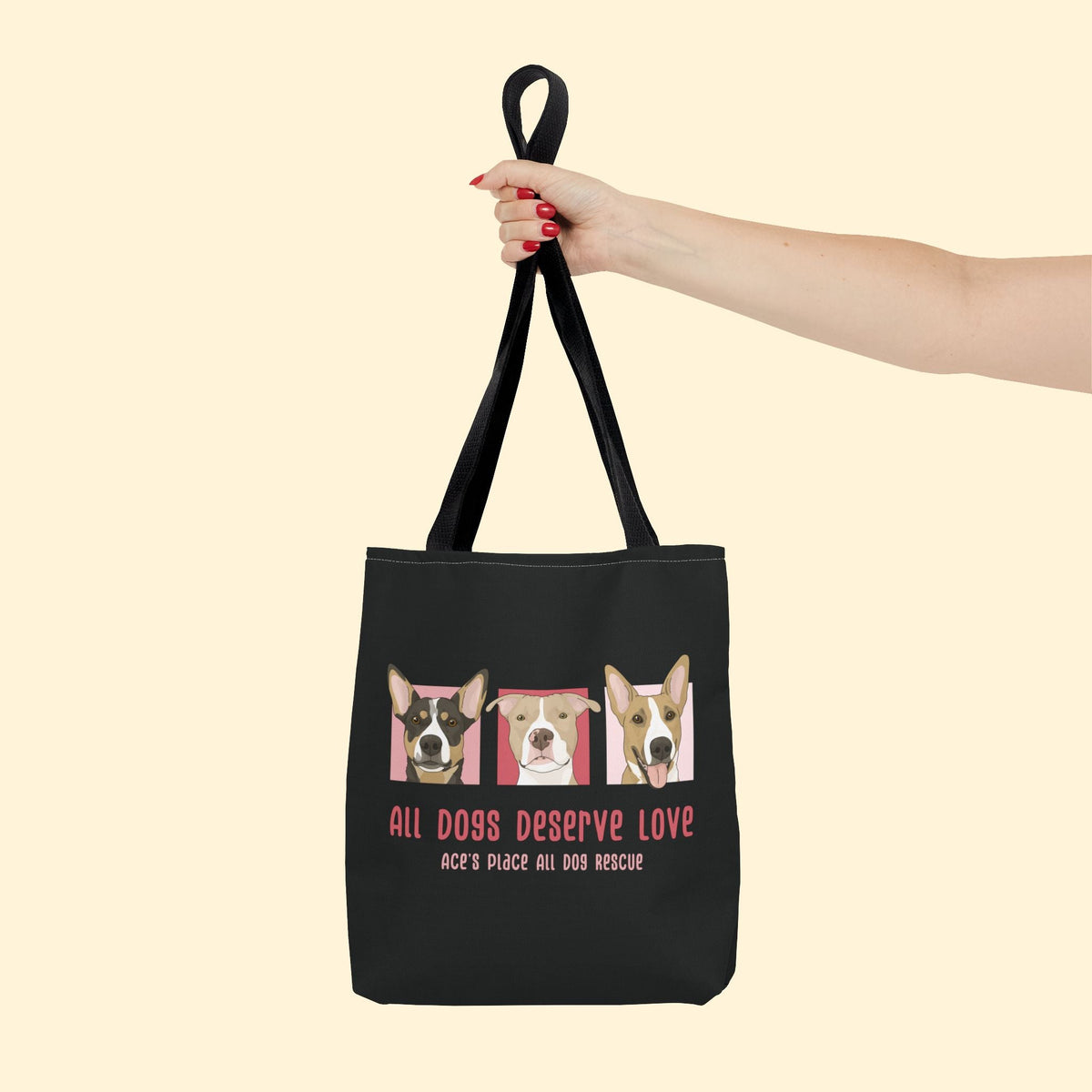 Tote Bag | FUNDRAISER | Ace's Place All Dog Rescue - Detezi Designs-22332649630700310685