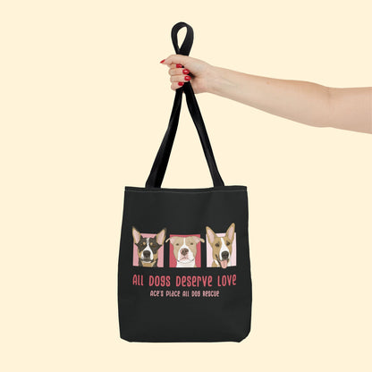 Tote Bag | FUNDRAISER | Ace's Place All Dog Rescue - Detezi Designs-22332649630700310685