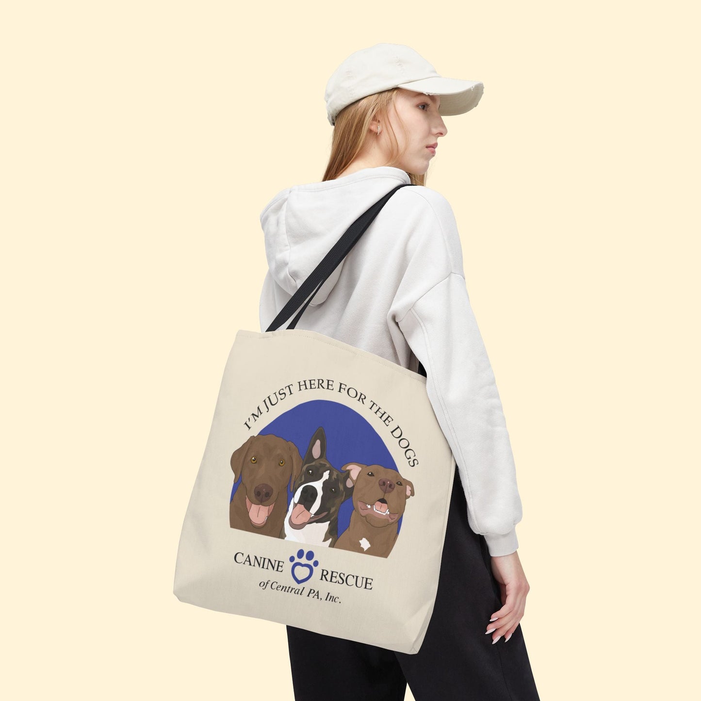 Tote Bag | FUNDRAISER | Canine Rescue of Central PA - Detezi Designs - 25554752010707475310