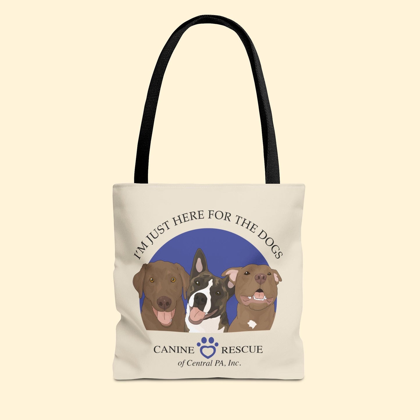 Tote Bag | FUNDRAISER | Canine Rescue of Central PA - Detezi Designs - 30689653583792894501