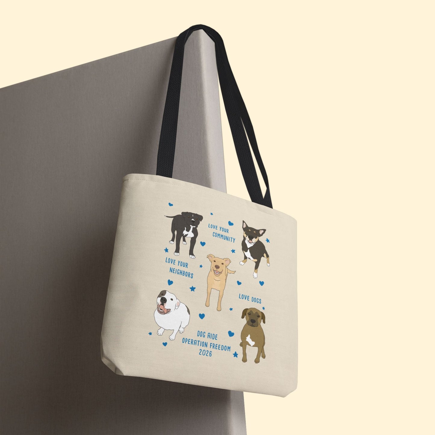 Tote Bag | FUNDRAISER | Dog Aide | Operation Freedom 2026 - Detezi Designs-32322536665390881225