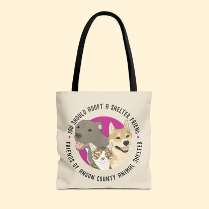 Tote Bag | FUNDRAISER | Friends of Anson County Animal Shelter - Detezi Designs - 18999759106425807088