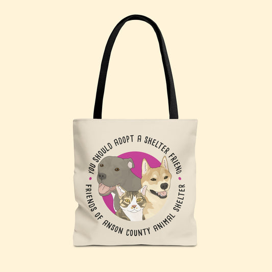 Tote Bag | FUNDRAISER | Friends of Anson County Animal Shelter - Detezi Designs - 18999759106425807088