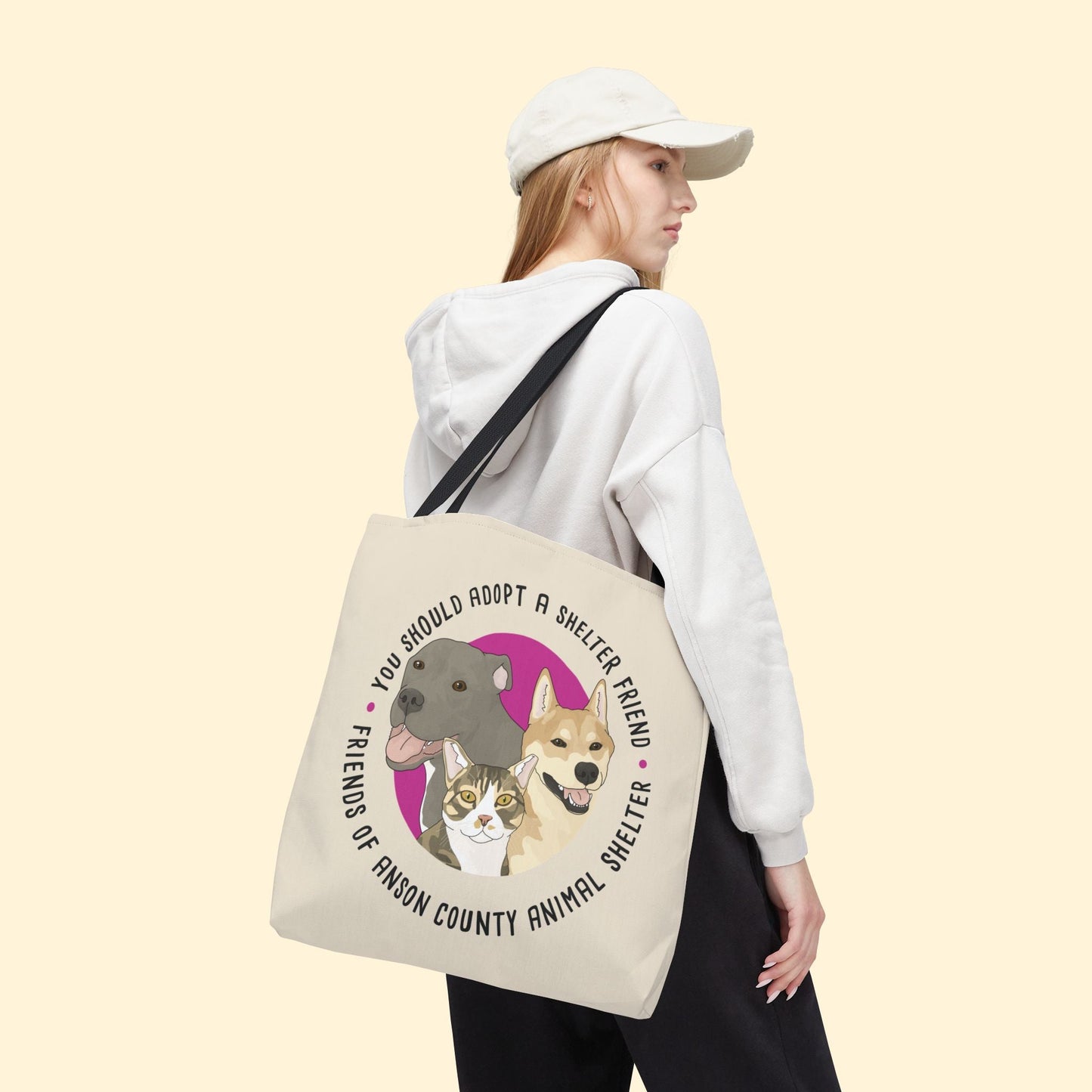 Tote Bag | FUNDRAISER | Friends of Anson County Animal Shelter - Detezi Designs - 82848562414083463030