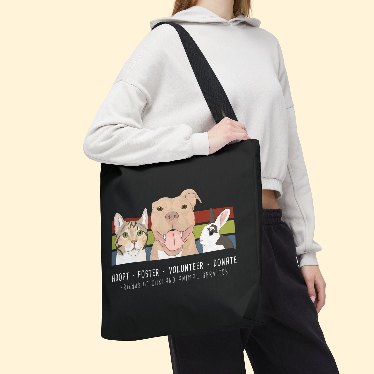 Tote Bag | FUNDRAISER | Friends of Oakland Animal Services - Detezi Designs - 15836942746980462339