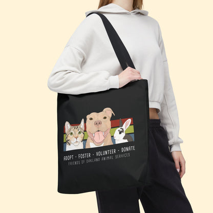 Tote Bag | FUNDRAISER | Friends of Oakland Animal Services - Detezi Designs - 15836942746980462339