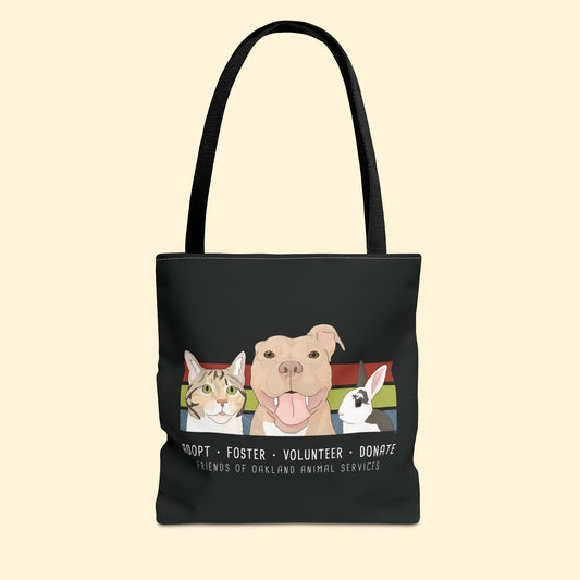 Tote Bag | FUNDRAISER | Friends of Oakland Animal Services - Detezi Designs - 23606357781578851474