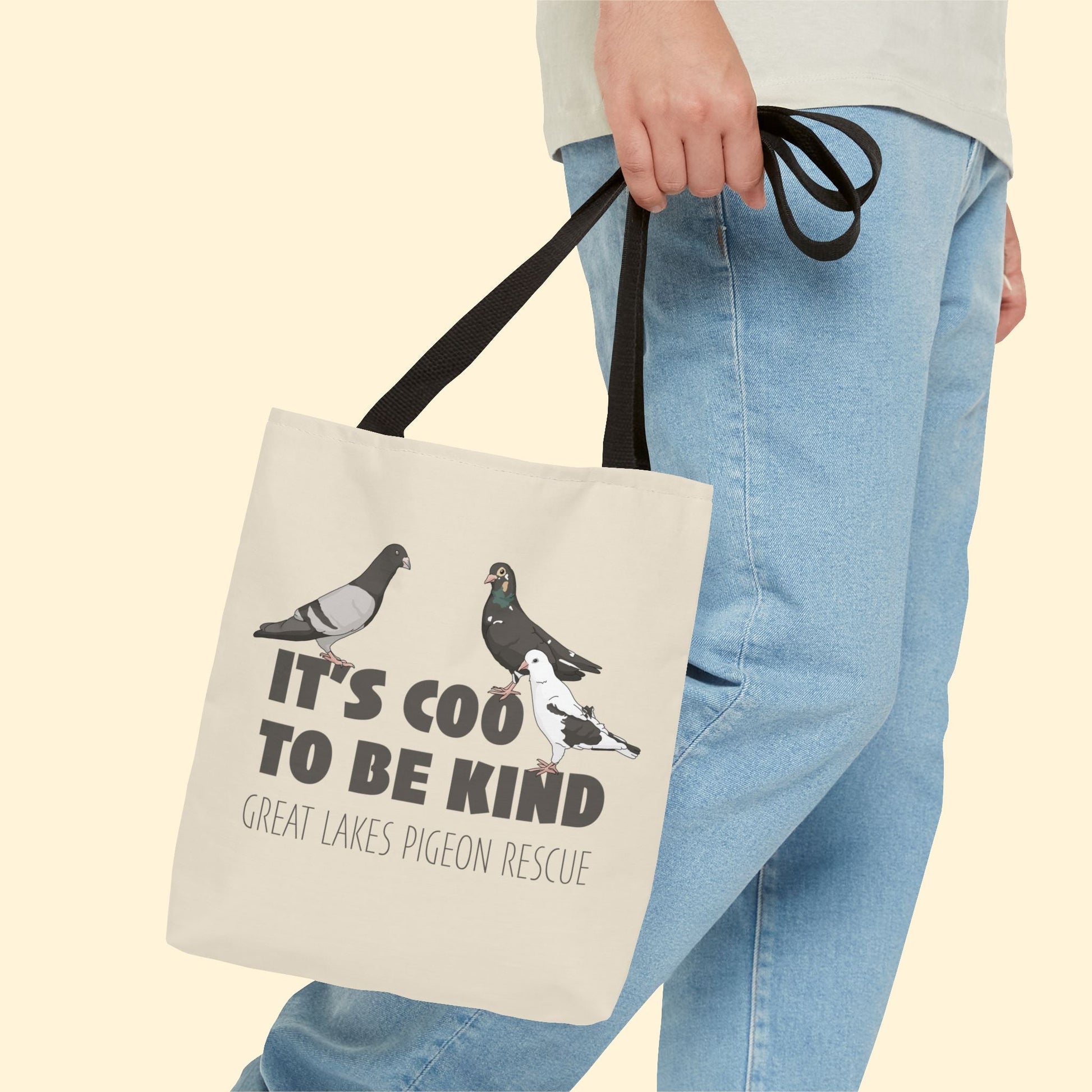 Tote Bag | FUNDRAISER | Great Lakes Pigeon Rescue - Detezi Designs - 16235942892451841747