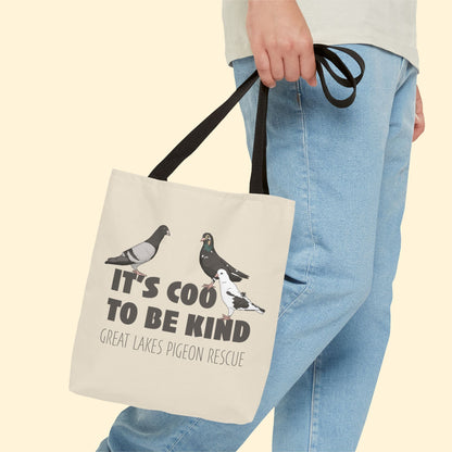 Tote Bag | FUNDRAISER | Great Lakes Pigeon Rescue - Detezi Designs - 16235942892451841747