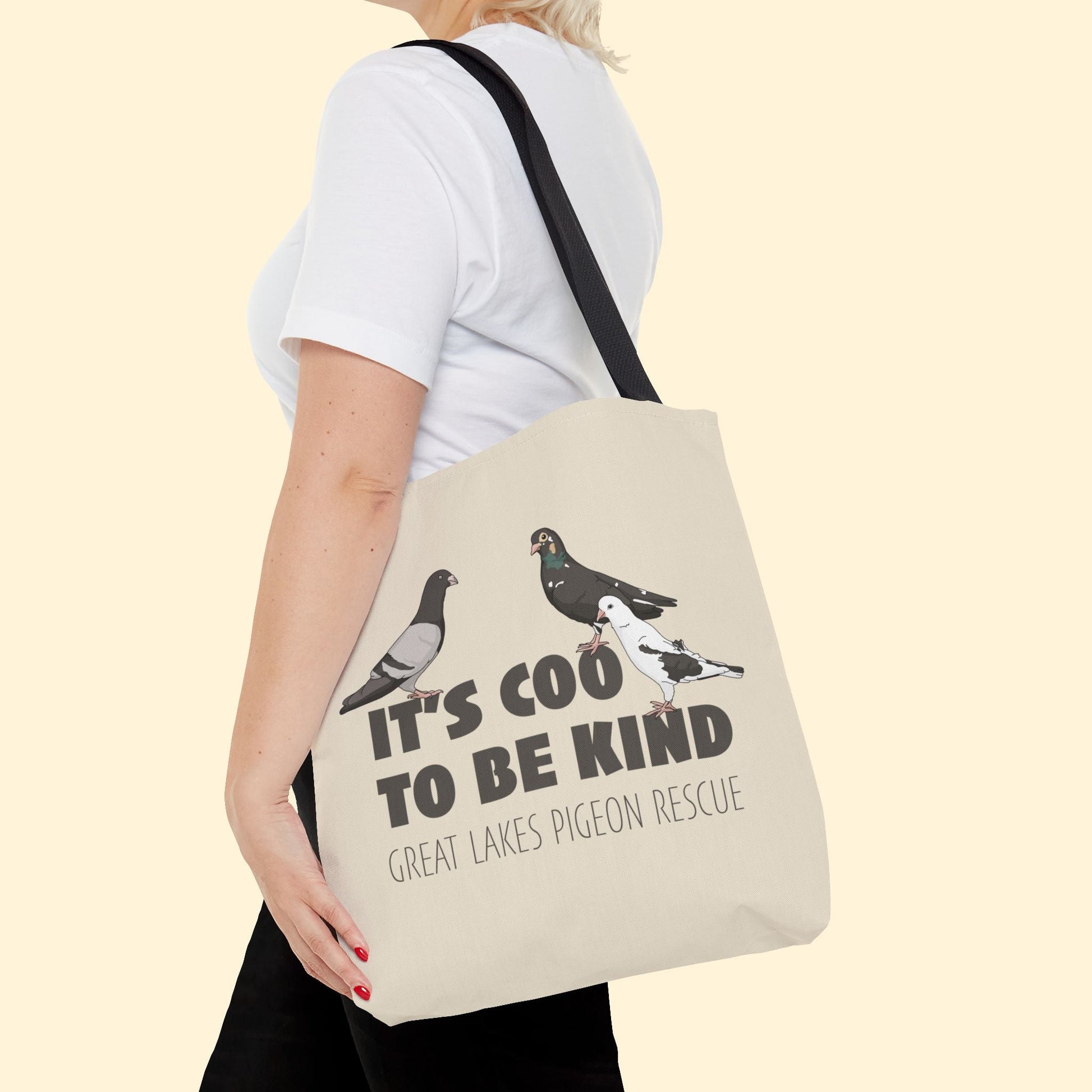 Tote Bag | FUNDRAISER | Great Lakes Pigeon Rescue - Detezi Designs - 16235942892451841747