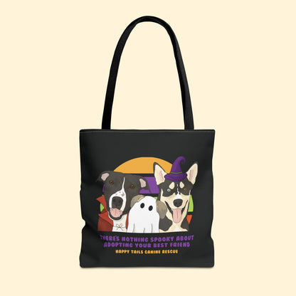 Tote Bag | FUNDRAISER | Happy Tails Canine Rescue | Halloween - Detezi Designs-12733782763077374460