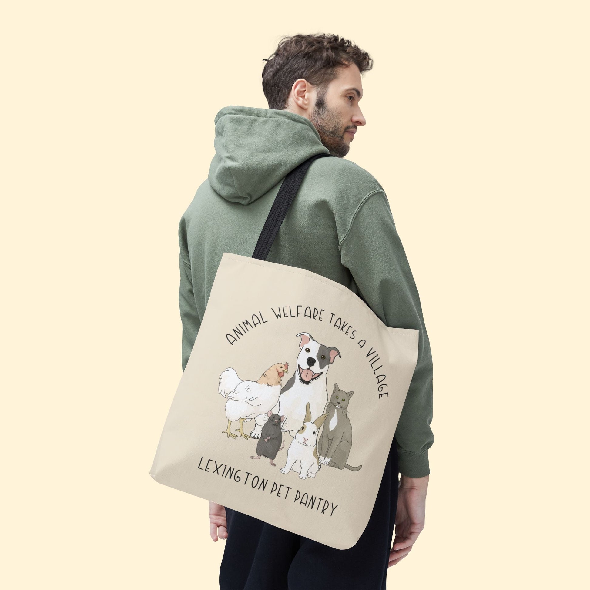 Tote Bag | FUNDRAISER | Lexington Pet Pantry | It Takes A Village - Detezi Designs - 12363206051778485779