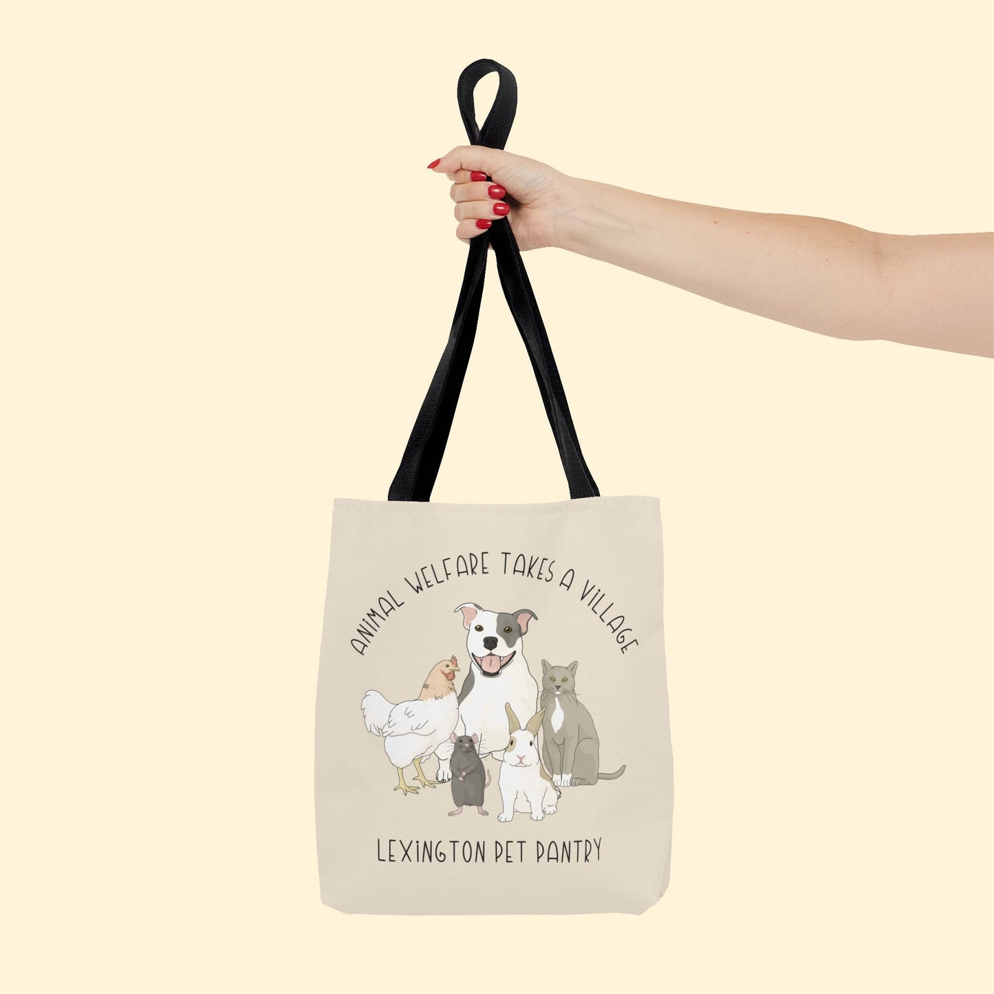 Tote Bag | FUNDRAISER | Lexington Pet Pantry | It Takes A Village - Detezi Designs - 15884719886202240313