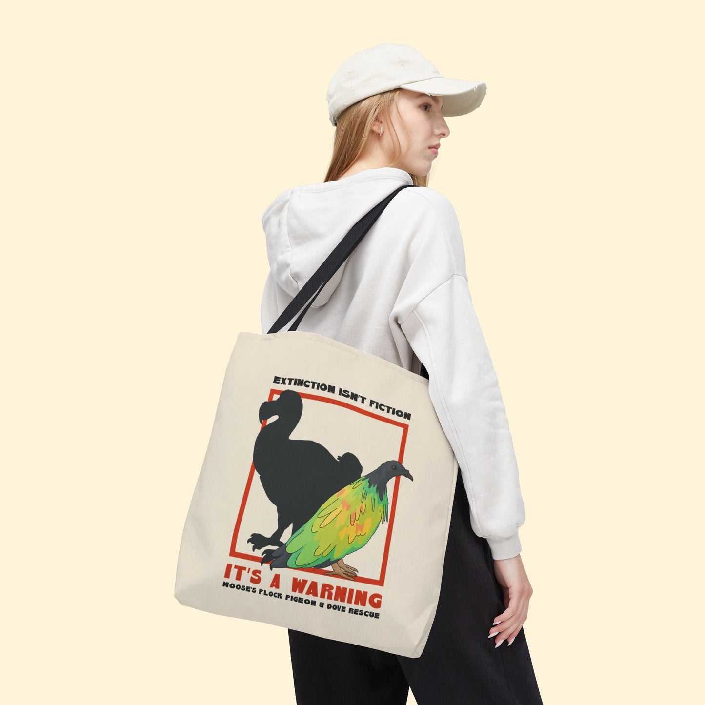 Tote Bag | FUNDRAISER | Moose's Flock | Extinction is a Warning - Detezi Designs - 21027262557238915714