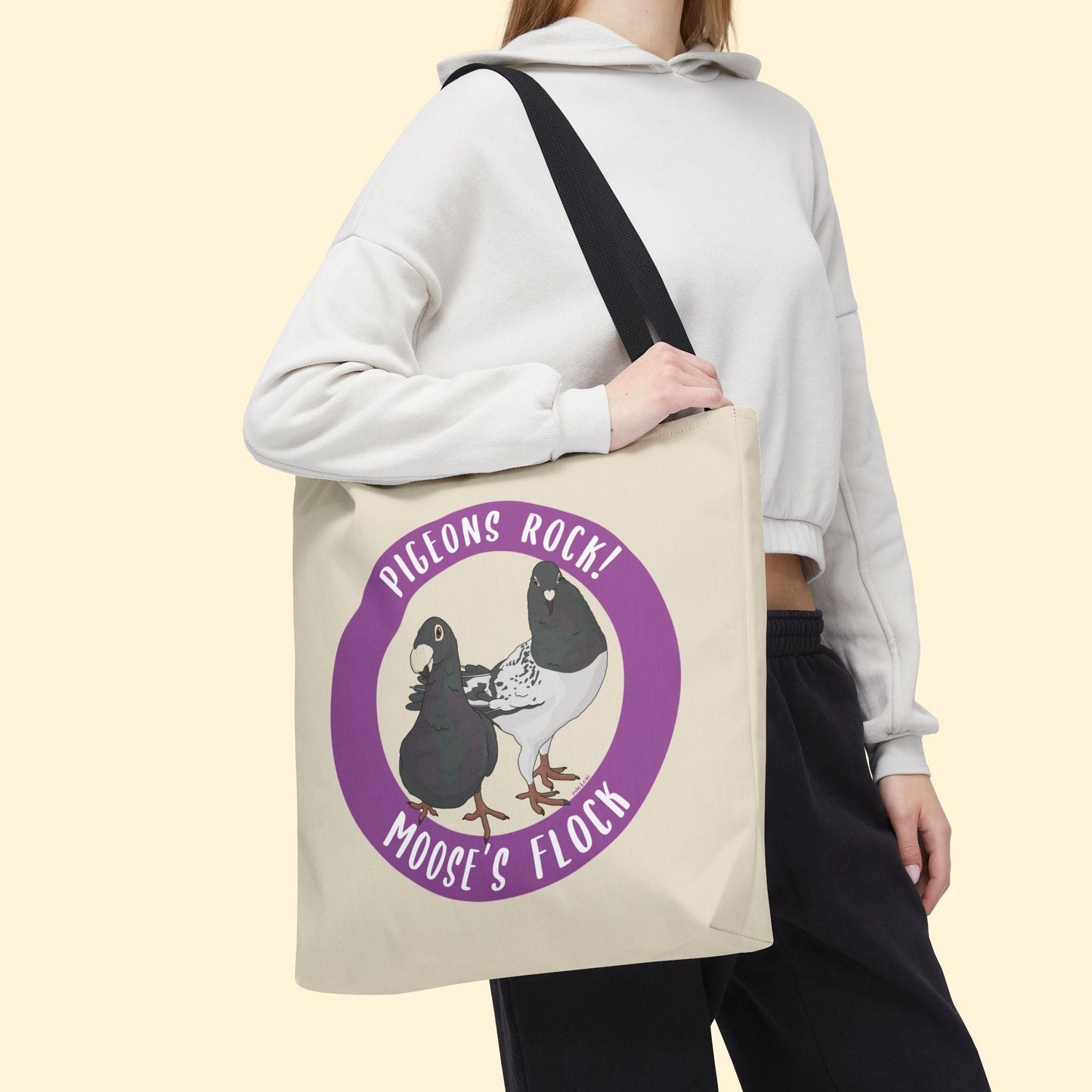 Tote Bag | FUNDRAISER | Moose's Flock | Pigeons Rock - Detezi Designs - 10921513740950242211