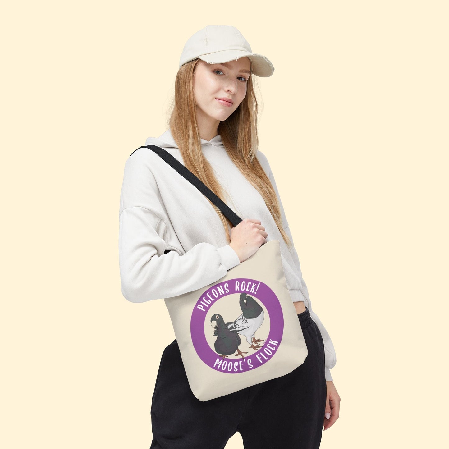 Tote Bag | FUNDRAISER | Moose's Flock | Pigeons Rock - Detezi Designs - 10921513740950242211