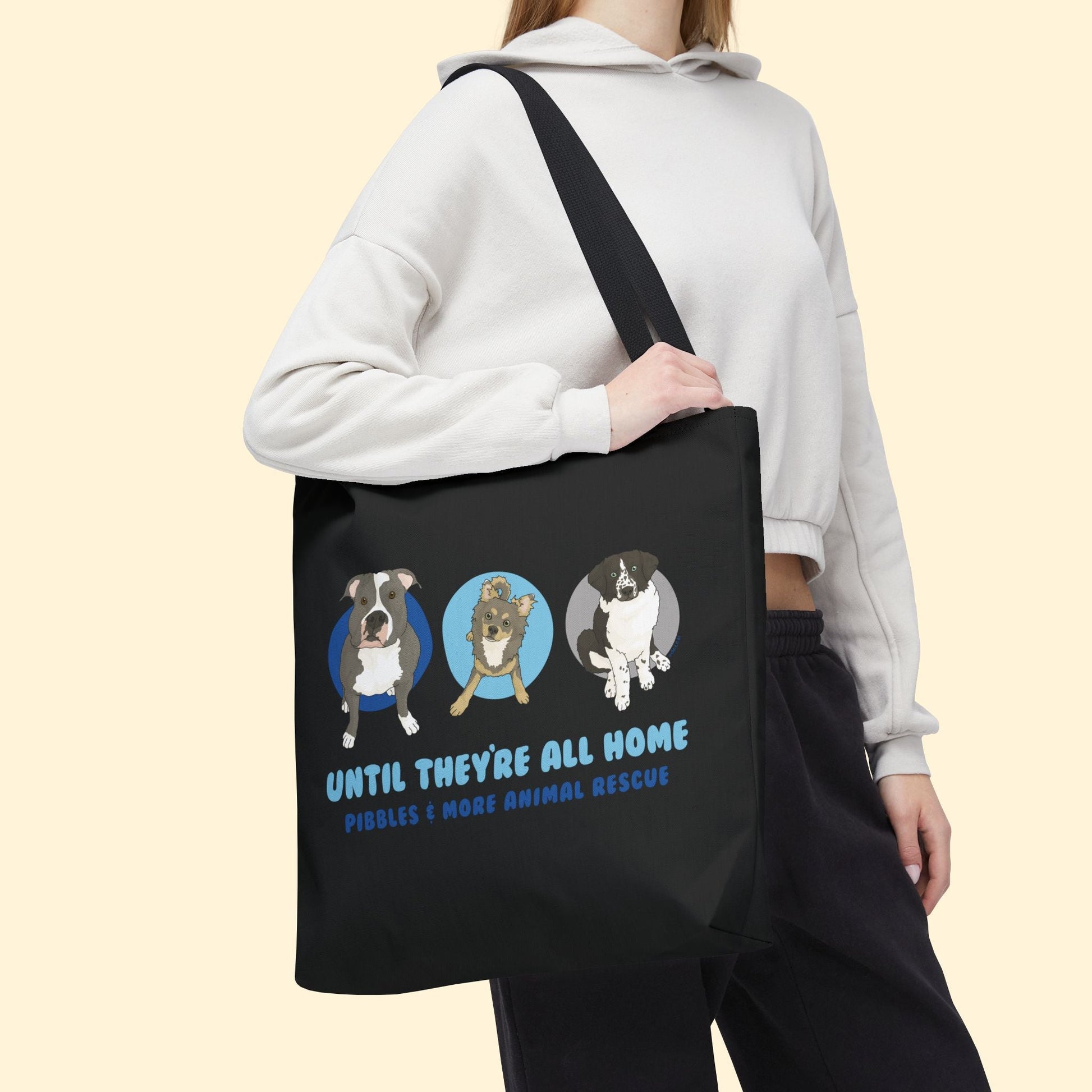 Tote Bag | FUNDRAISER | Pibbles & More Animal Rescue - Detezi Designs - 23596266311127033709