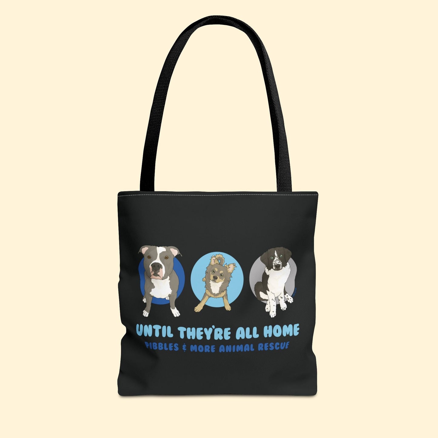Tote Bag | FUNDRAISER | Pibbles & More Animal Rescue - Detezi Designs - 48726736051772997412