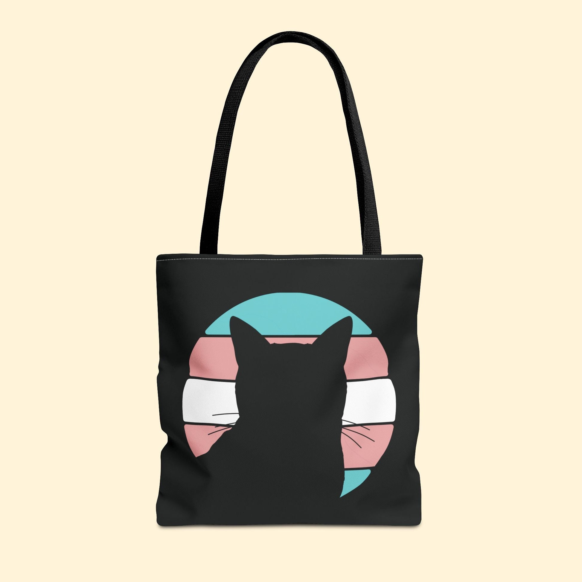 Trans Pride | Cat Silhouette | Tote Bag - Detezi Designs - 11779168667303207669