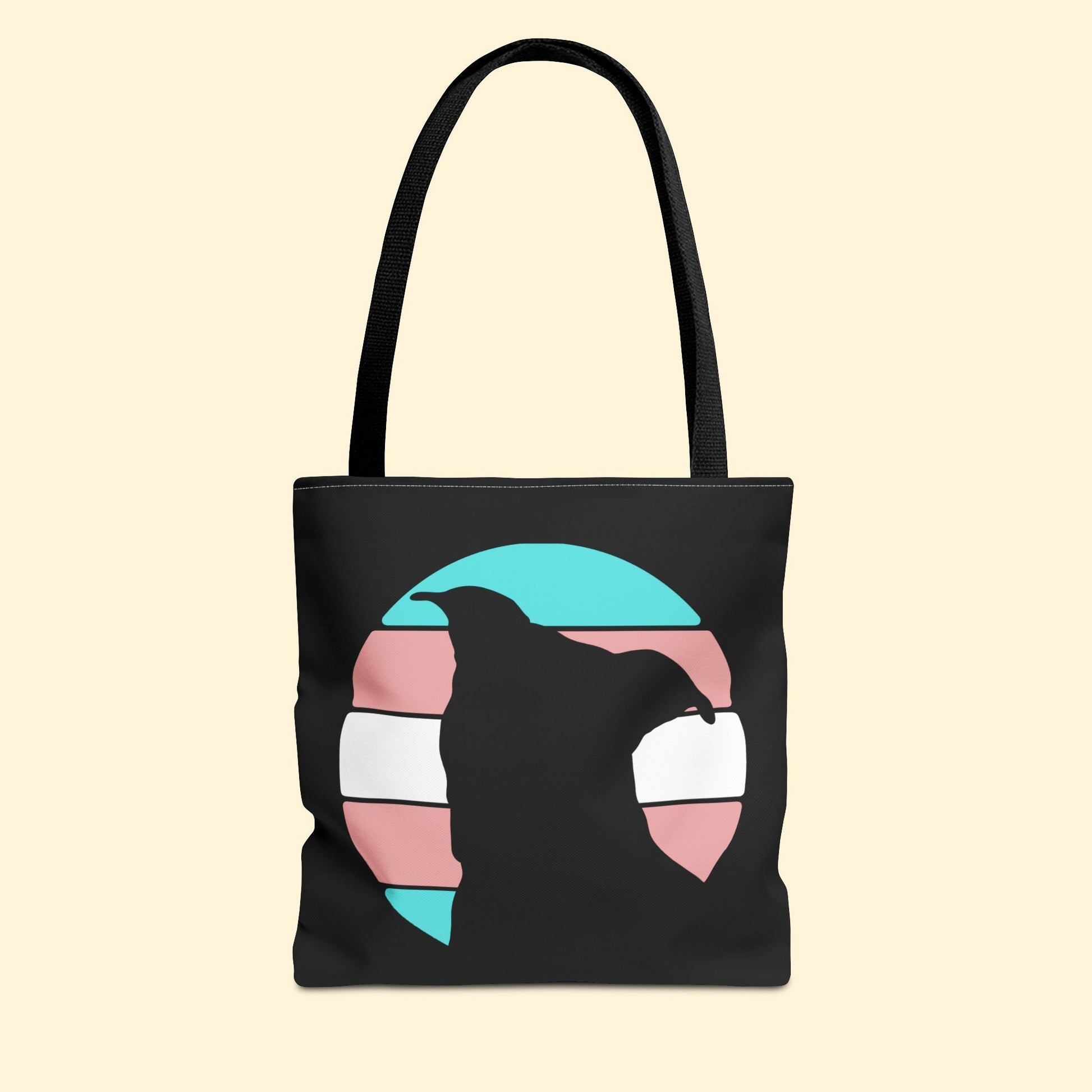 Trans Pride | Pit Bull Silhouette | Tote Bag - Detezi Designs - 31363465237384447164