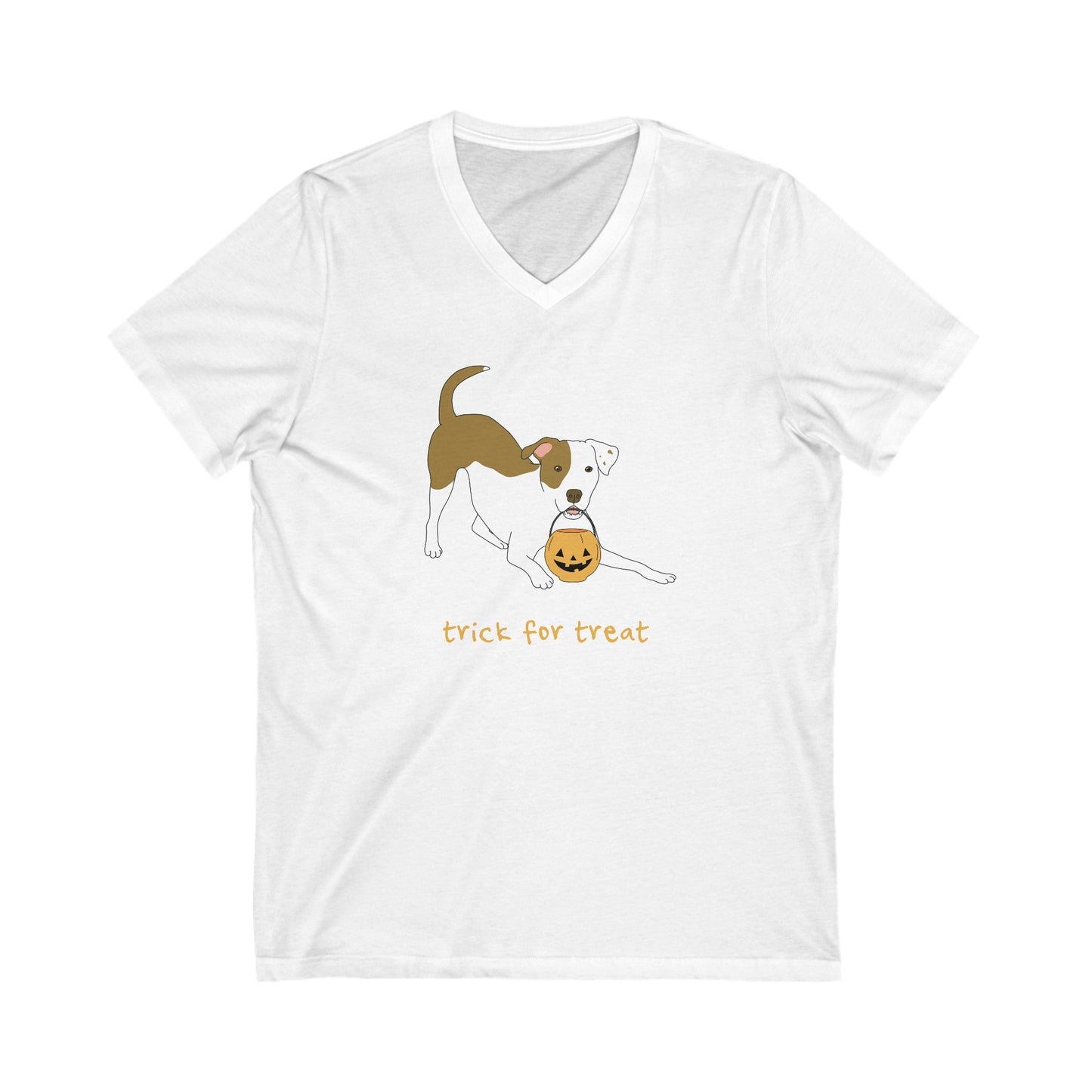 Trick For Treat | Unisex V - Neck Tee - Detezi Designs - 47199369217702041751